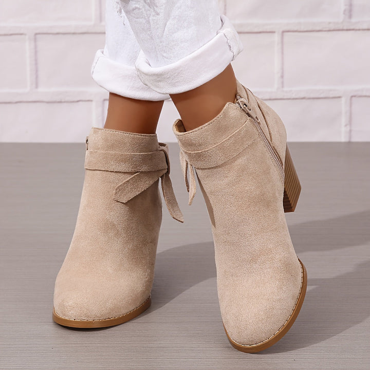 Calvyre-Paris Nadine | Bottines Élégantes à Talon Stable