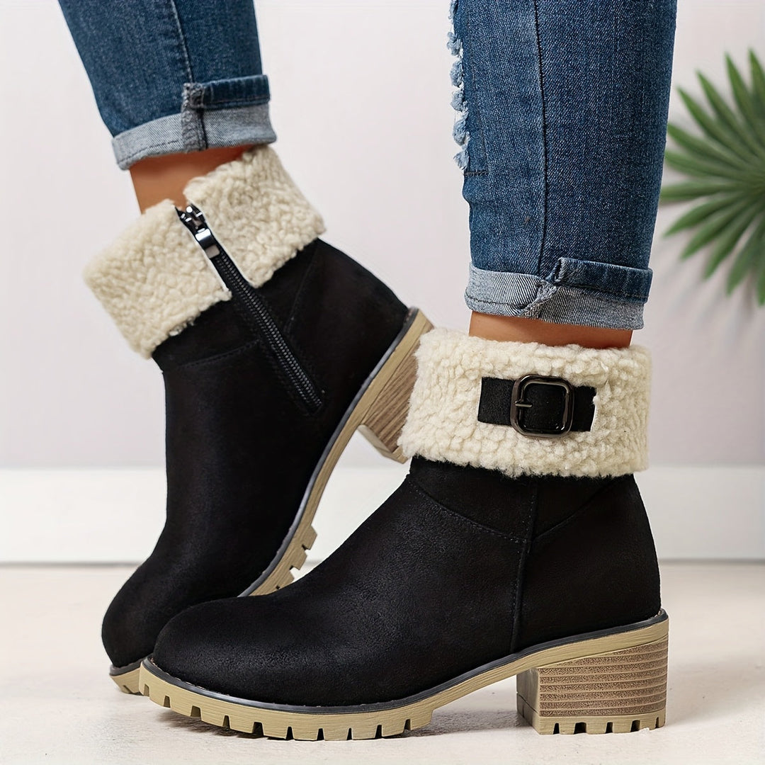 Calvyre-Paris Marianne | Bottines Hivernales Douces et Élégantes