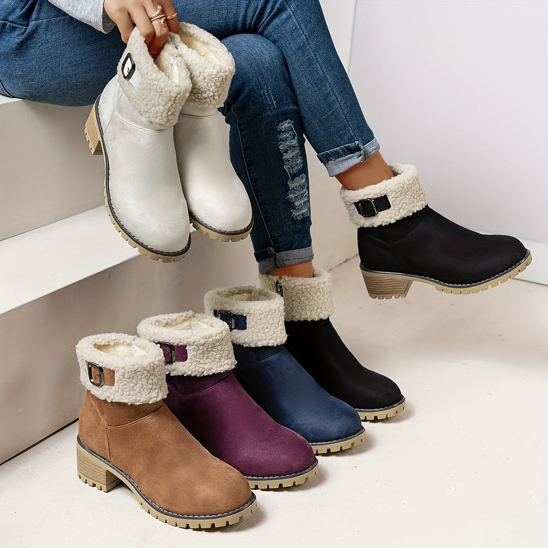 Calvyre-Paris Marianne | Bottines Hivernales Douces et Élégantes