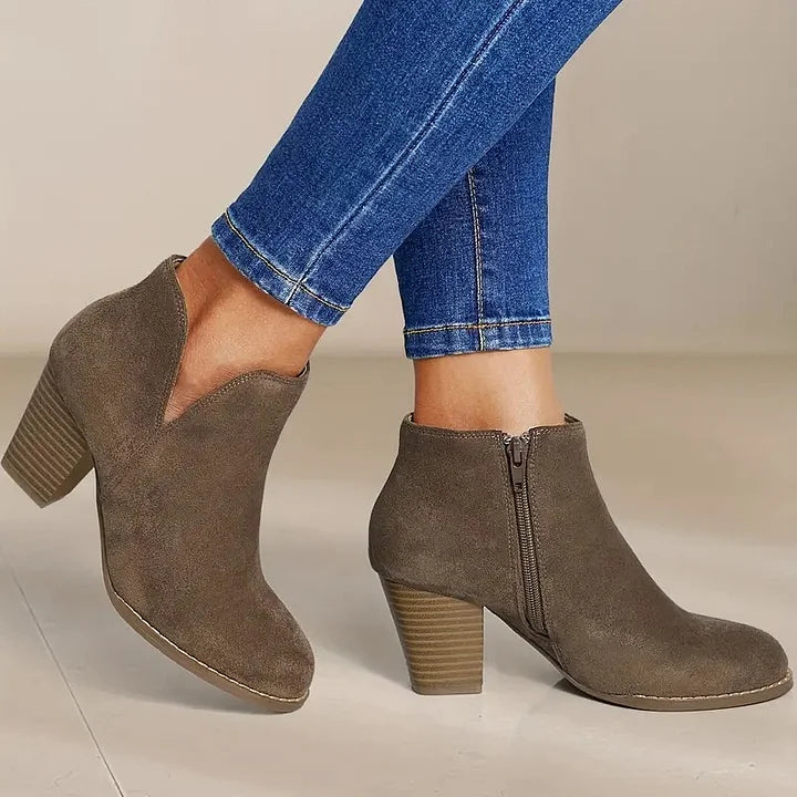 Calvyre-Paris Amélie | Bottines Féminines à Talons Larges