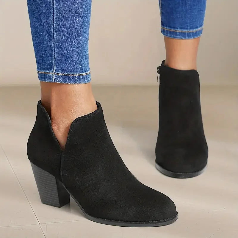 Calvyre-Paris Amélie | Bottines Féminines à Talons Larges