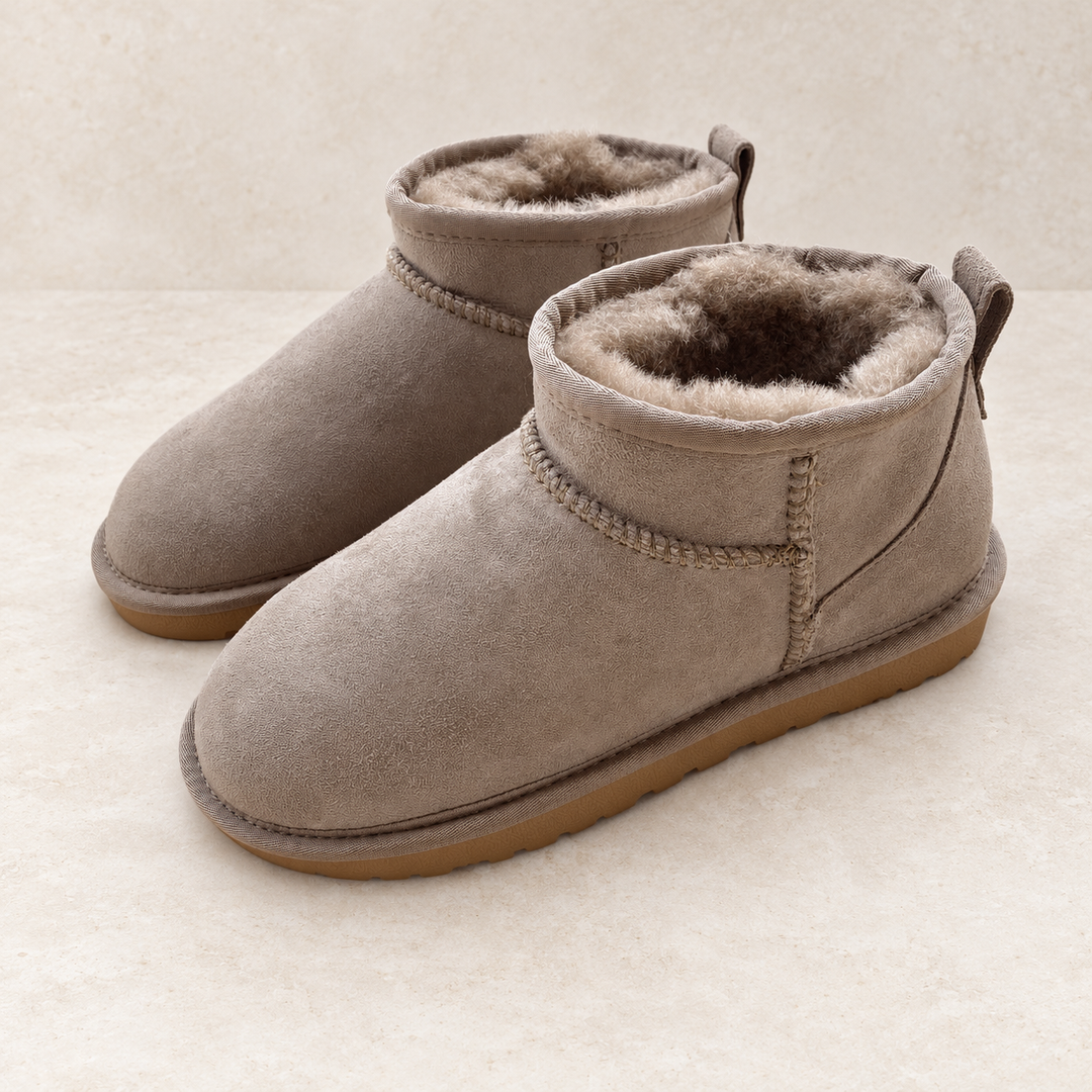 Alix – Bottines fourrées Taupe – couleur fournisseur