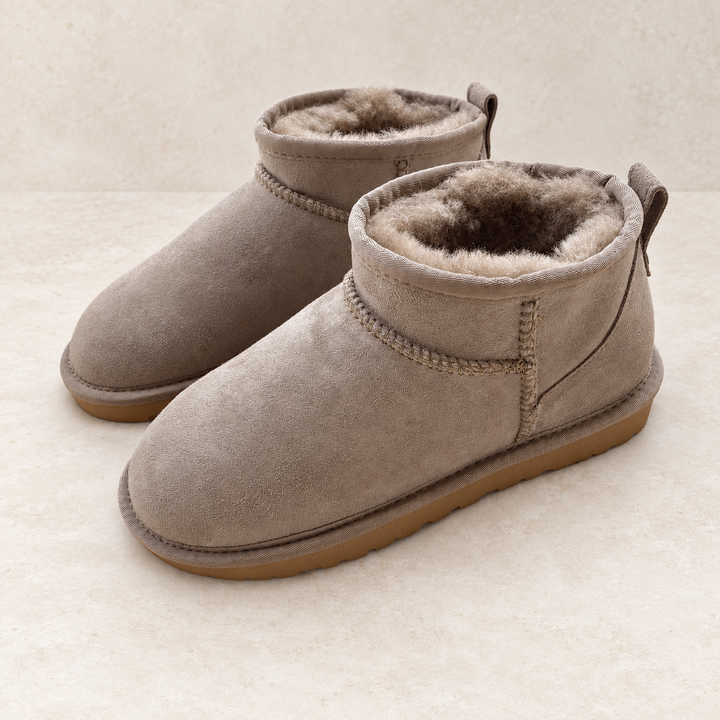 Alix – Bottines fourrées Taupe – couleur fournisseur