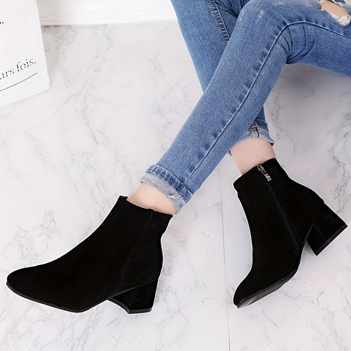Calvyre-Paris Mireille | Bottines confortables à talon carré