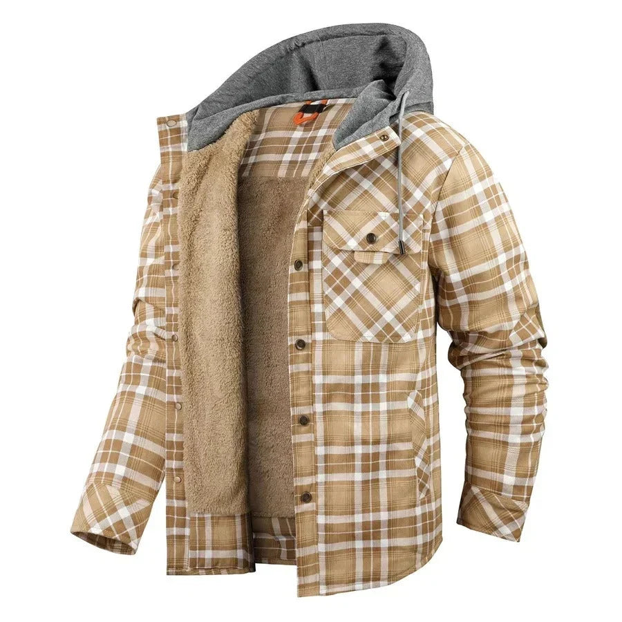 Calvyre-Paris | Veste légère à carreaux et capuche