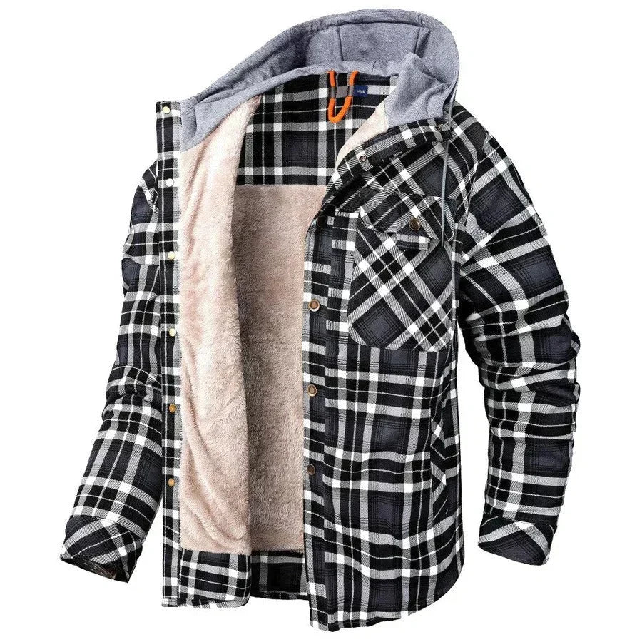 Calvyre-Paris | Veste légère à carreaux et capuche