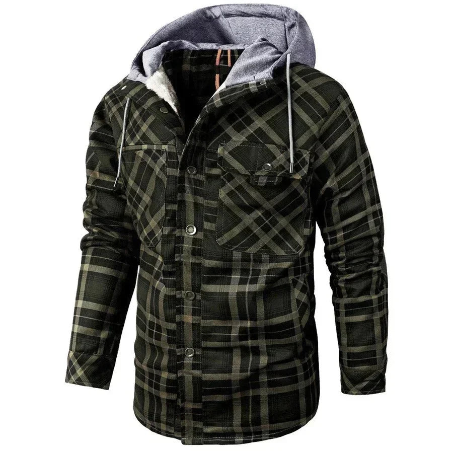 Calvyre-Paris | Veste légère à carreaux et capuche