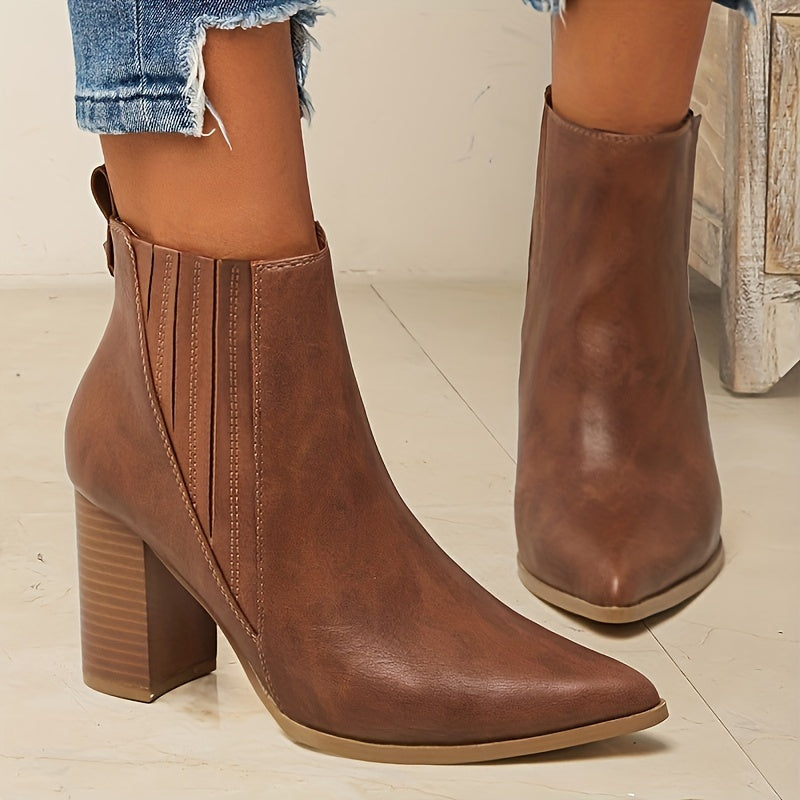Calvyre-Paris Adèle | Bottines à talon carré élégantes et confortables