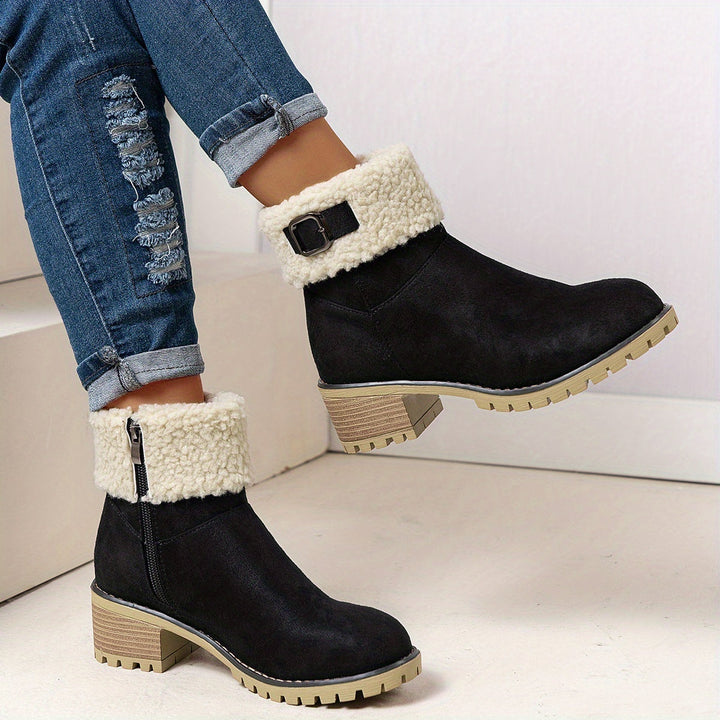 Calvyre-Paris Marianne | Bottines Hivernales Douces et Élégantes