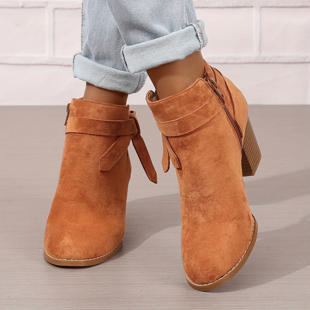 Calvyre-Paris Nadine | Bottines Élégantes à Talon Stable