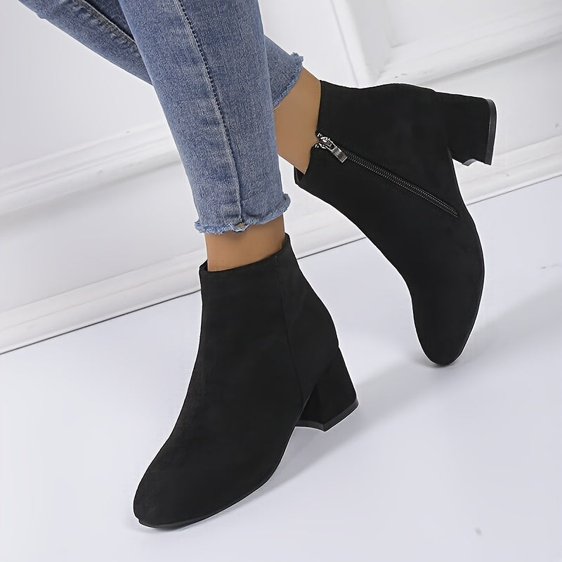 Calvyre-Paris Mireille | Bottines confortables à talon carré