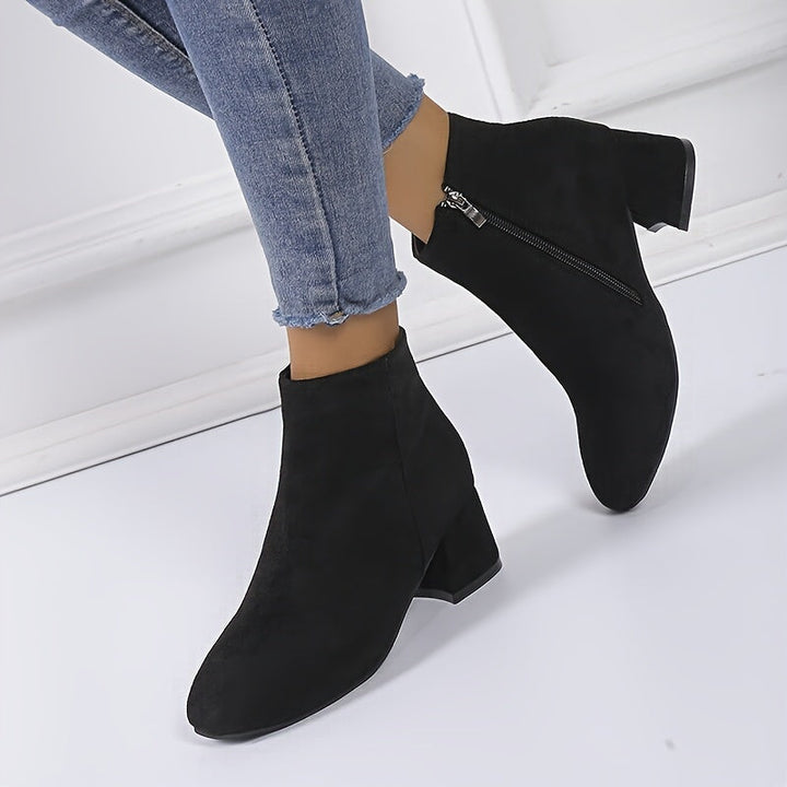 Calvyre-Paris Mireille | Bottines confortables à talon carré