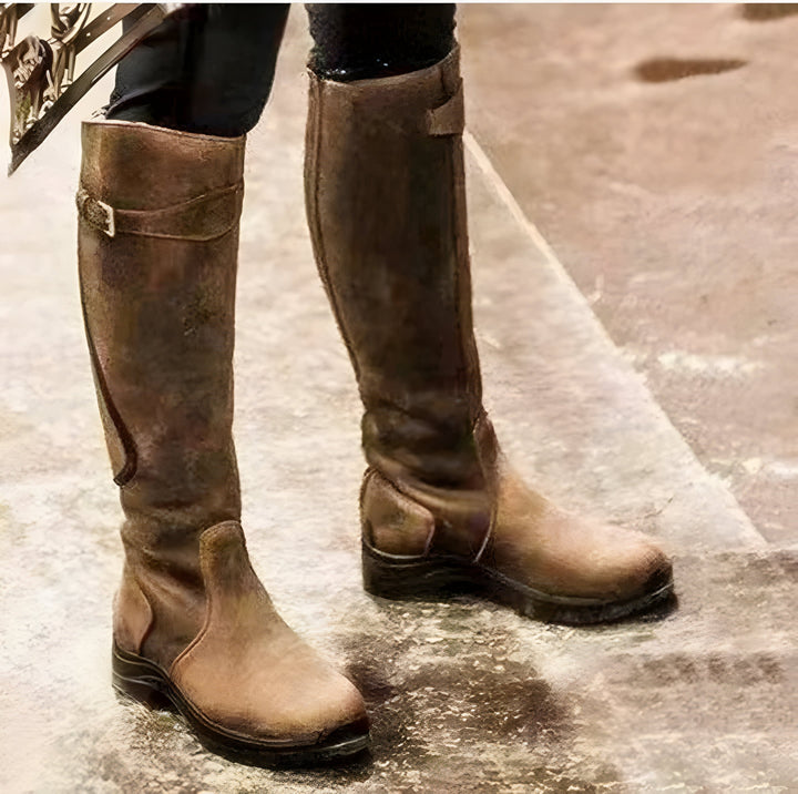 Calvyre-Paris Mathilde | BOTTES ULTIMES EN CUIR VEGAN