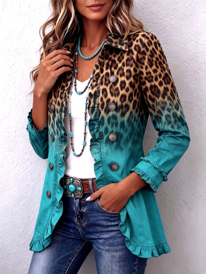 Calvyre-Paris | Chloé | Blazer léopard vert