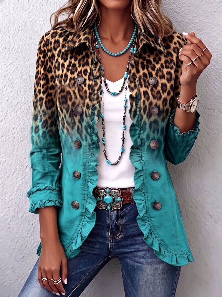 Calvyre-Paris | Chloé | Blazer léopard vert