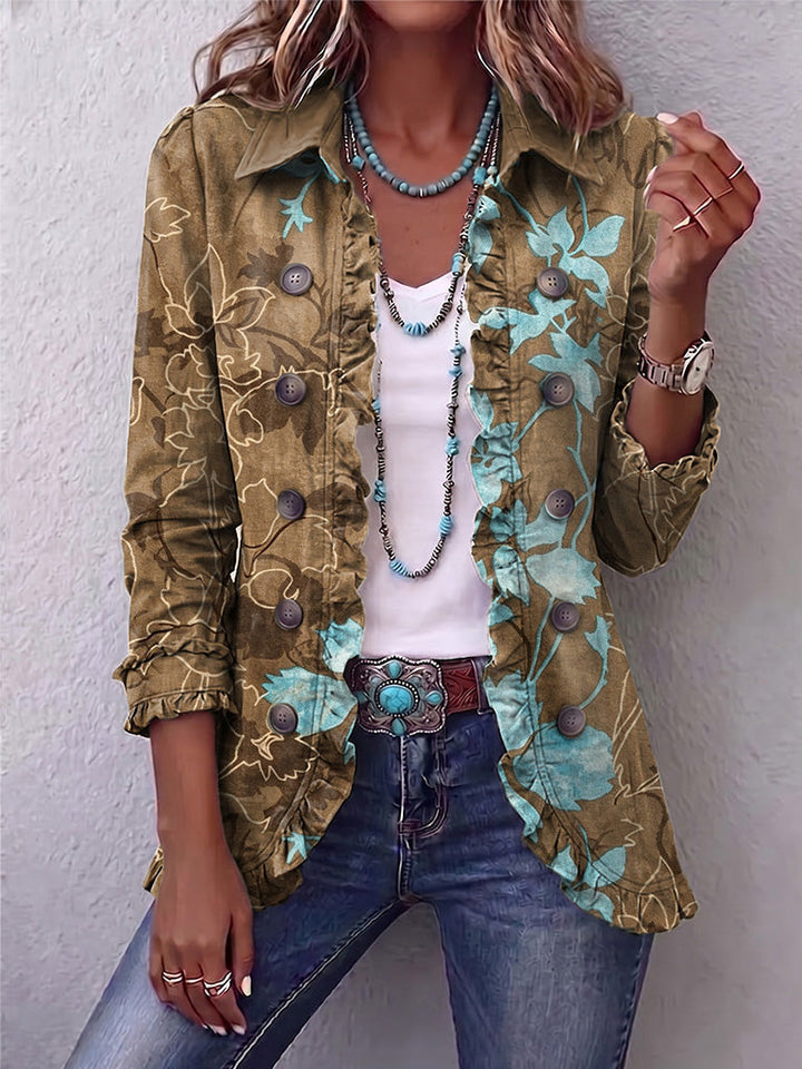 Calvyre-Paris | Colette | Veste fleurie aux tons dégradés