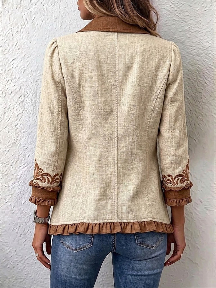 Calvyre-Paris | Aurore | Veste à broderies florales