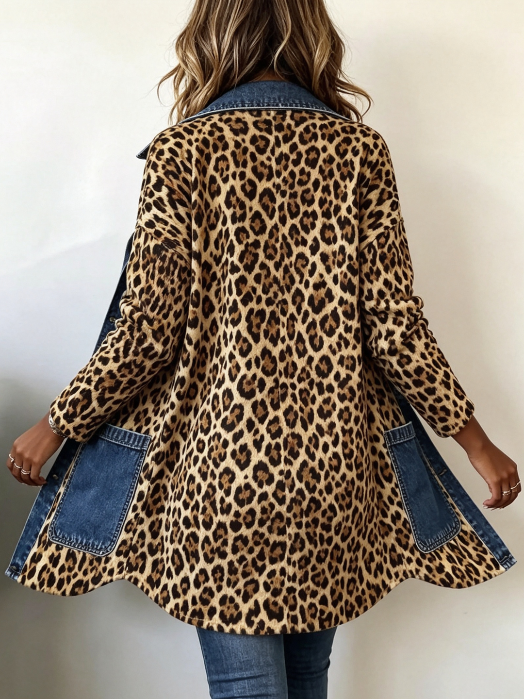 Calvyre-Paris | Léa | Veste léopard et denim