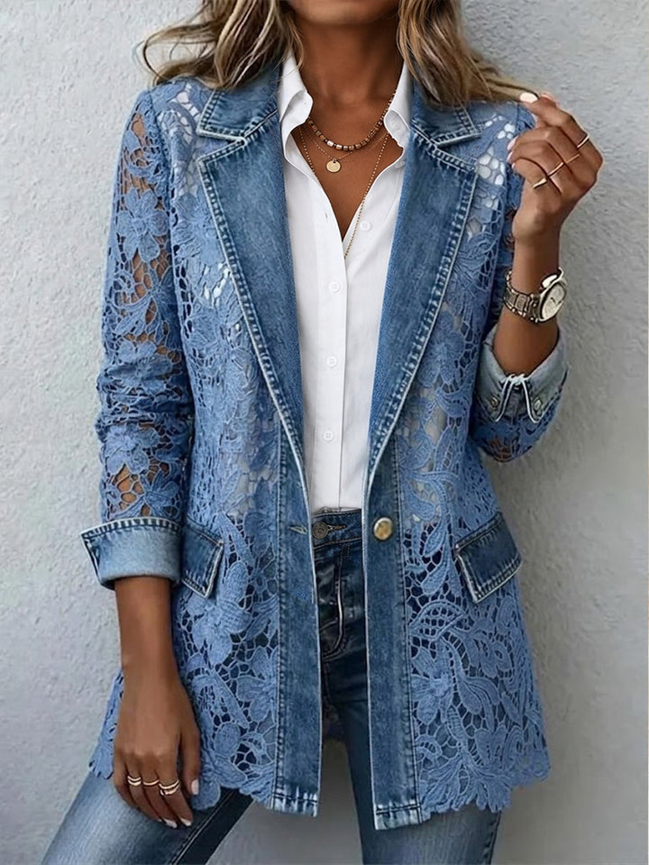 Calvyre-Paris | Margaux | Blazer en dentelle florale
