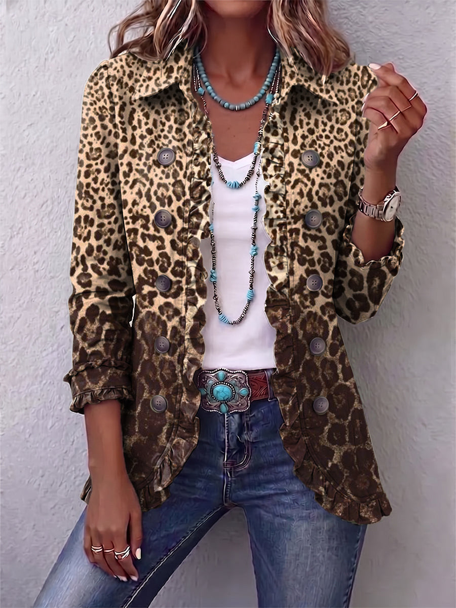 Calvyre-Paris | Valentine | Veste léopard souple