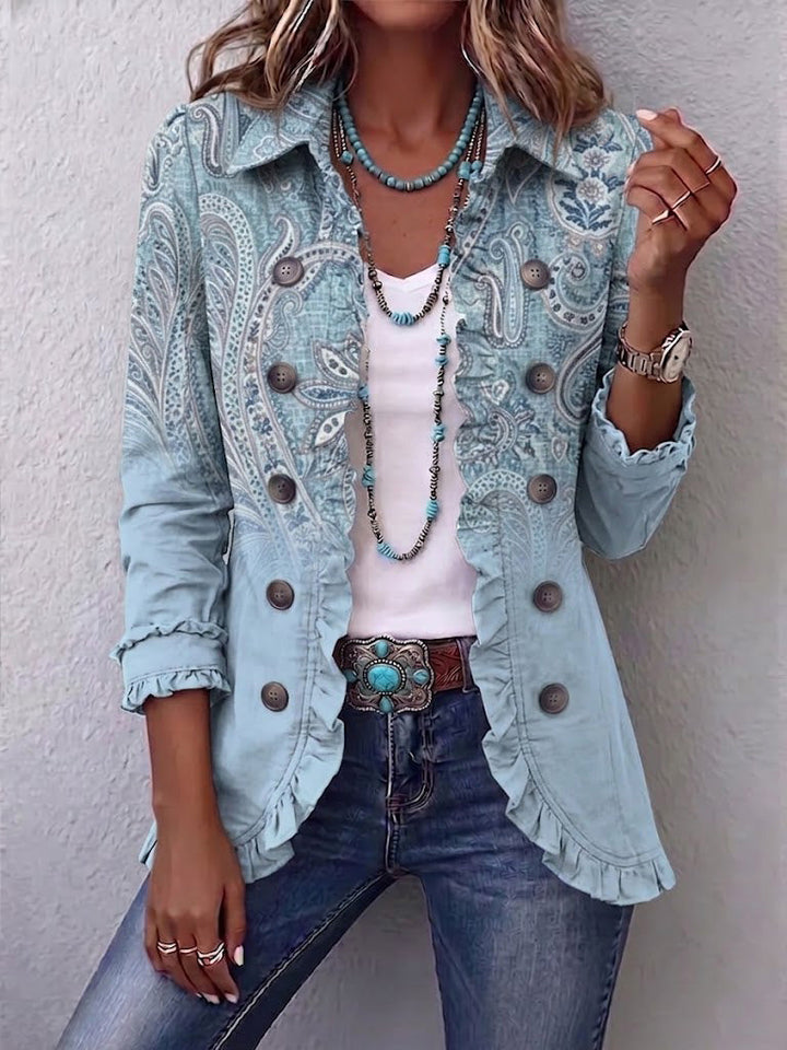 Calvyre-Paris | Madeleine | Veste vintage à motif cachemire