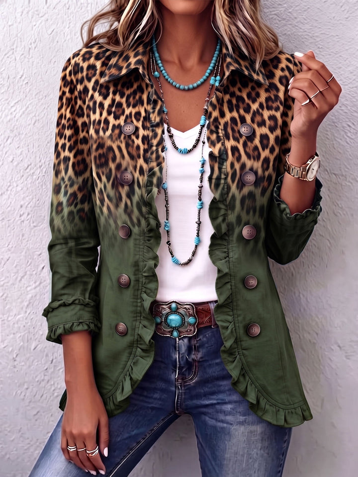 Calvyre-Paris | Chloé | Blazer léopard vert